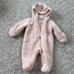 Carter's Soft Pink Sherpa Footie